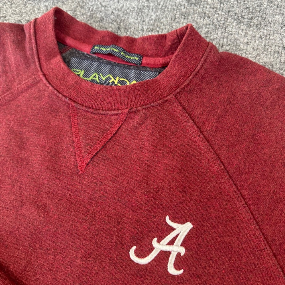 PLAYBACK Alabama Crimson Tide Sweatshirt Mens S NCAA Bama Cotton Blend Red